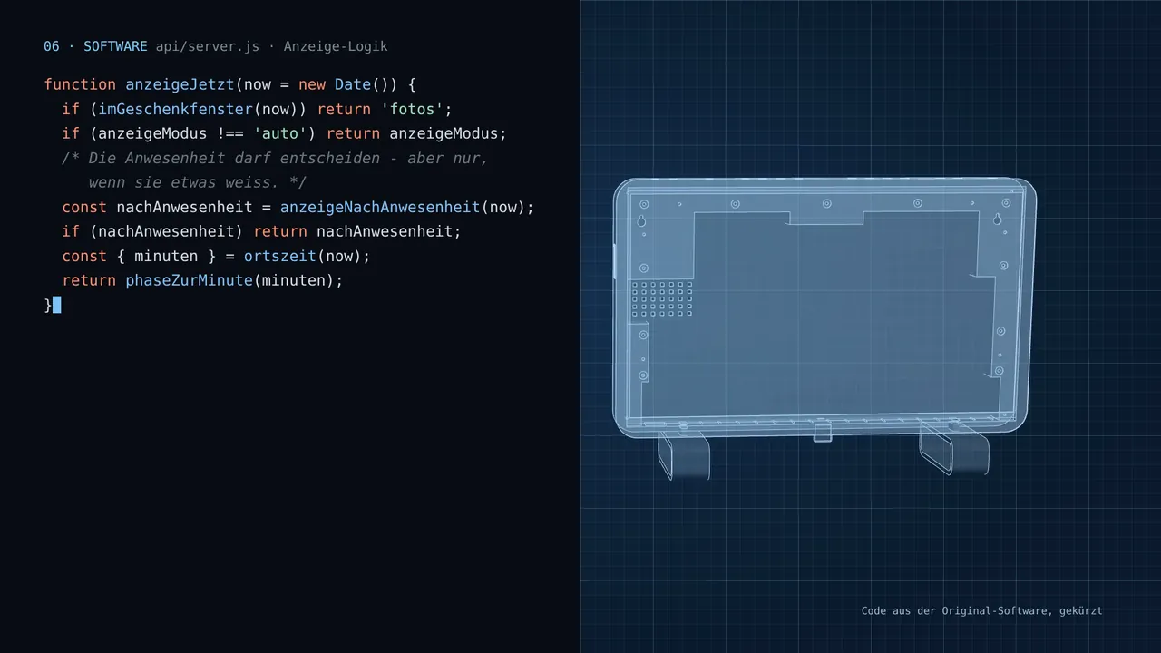 Eigene Software, Zeile für Zeile. – Visualisierung aus den Konstruktionsdaten